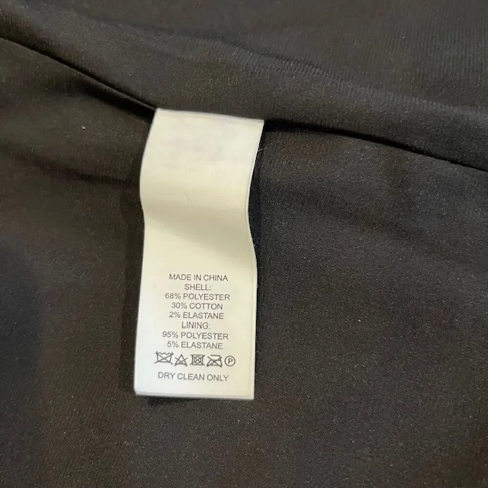 Kate Spade Diamond Jacquard Lined Blazer Black With White Burgundy Size‎ 8